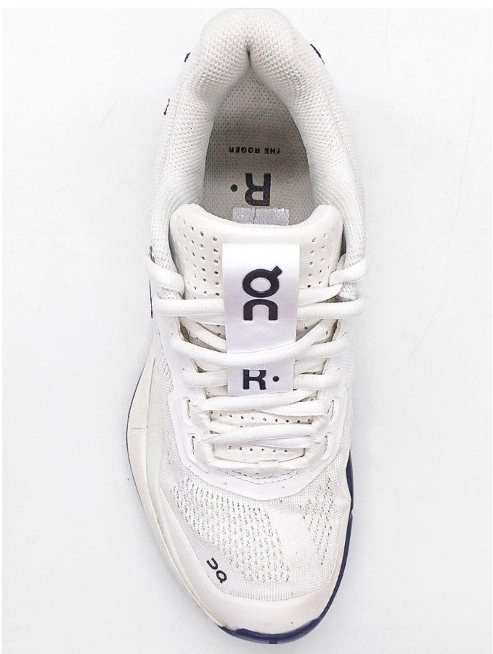 New Women's On The Roger Cloud Pro Comfort White / Indigo Running Shoes 7.5 Wide - Picture 5 of 7